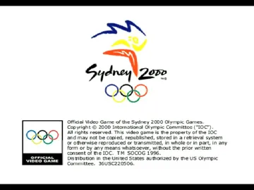 Sydney 2000 (US) screen shot title